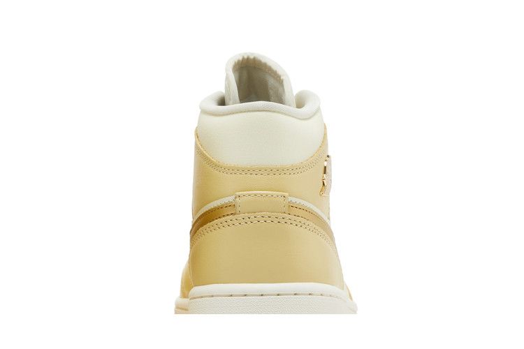 Jordan 1 Mid SE Pale Vanilla Metallic Gold (Women's)