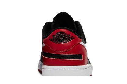 Jordan 1 Low FlyEase Black White Gym Red