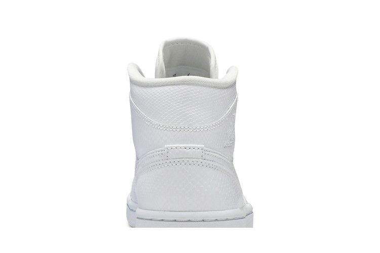 Jordan 1 Mid White Snakeskin (Women's)