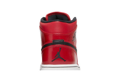 Jordan 1 Mid Gym Red Black Patent