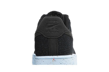 Nike Air Force 1 Low Crater Flyknit Black Chambray Blue