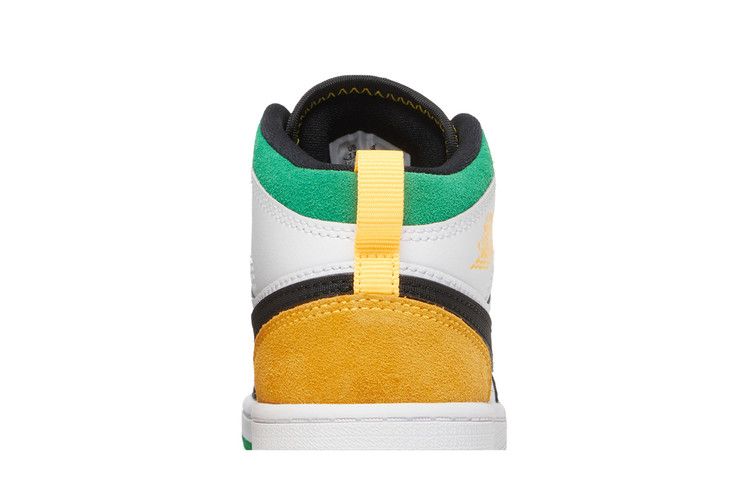Jordan 1 Mid SE White Laser Orange Lucky Green (PS)