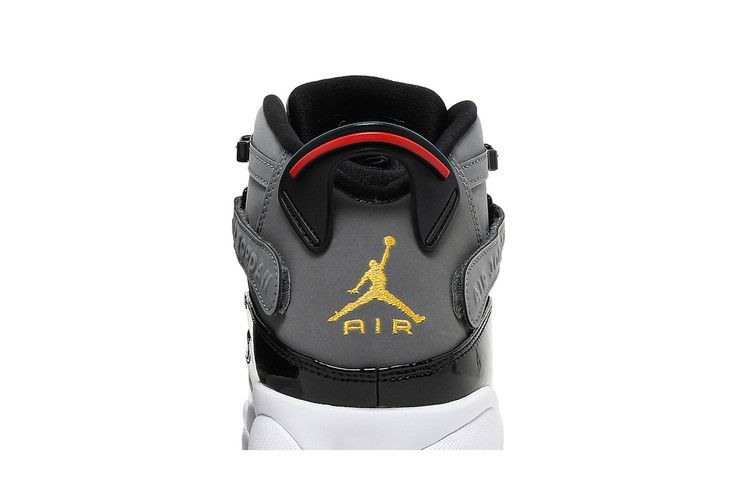 Jordan 6 Rings Smoke Grey Black Red Gold