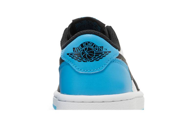 Jordan 1 Retro Low OG Black Dark Powder Blue (Women's)