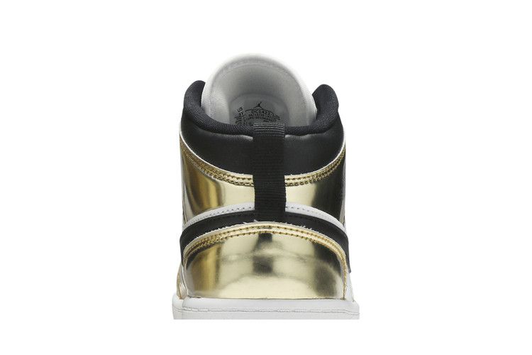 Jordan 1 Mid Metallic Gold Black White (PS)