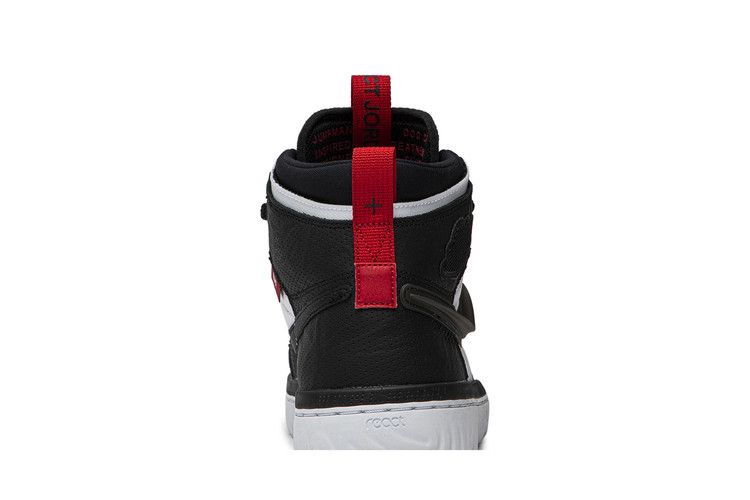 Jordan 1 High React Black White Gym Red