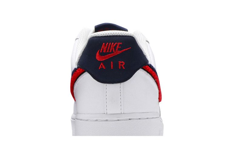 Nike Air Force 1 Low 3D Chenille Swoosh White Red Blue