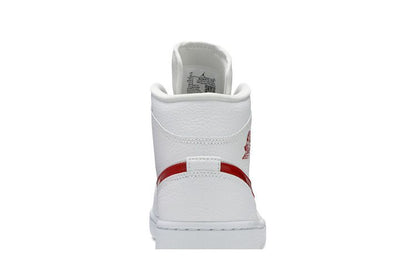 Jordan 1 Mid White University Red (Women's)