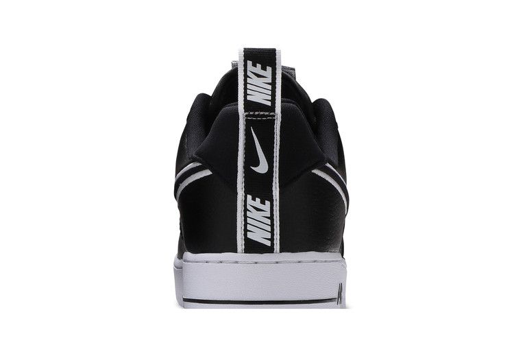 Nike Air Force 1 Low Black White Contrast Swoosh