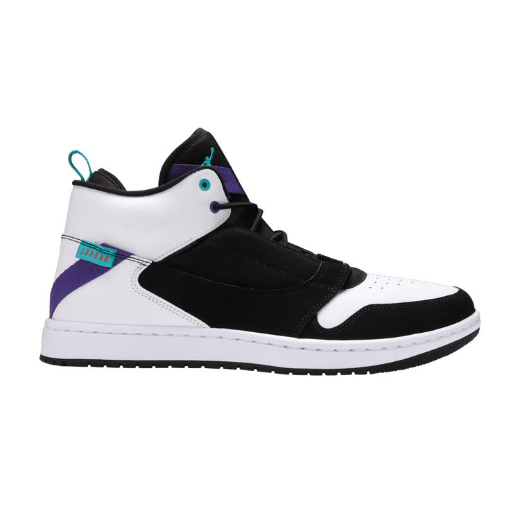 Jordan Fadeaway Black White Grape