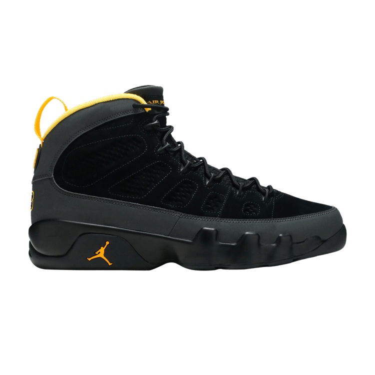Jordan 9 Retro Dark Charcoal University Gold