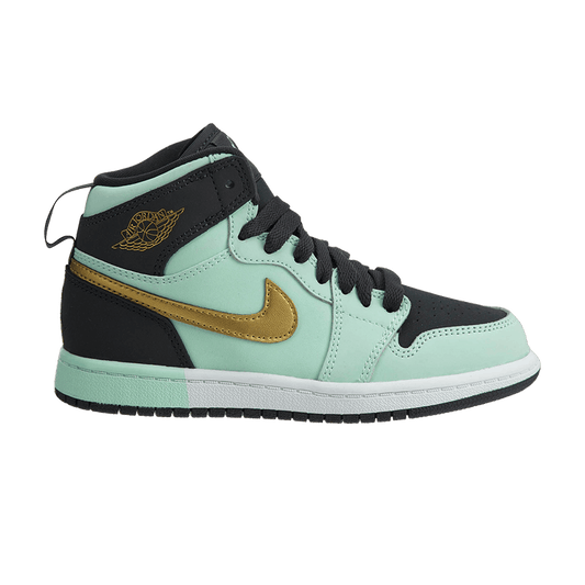 Jordan 1 Retro High Mint Foam Anthracite Metallic Gold (PS)