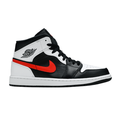 Jordan 1 Mid Black Chile Red White