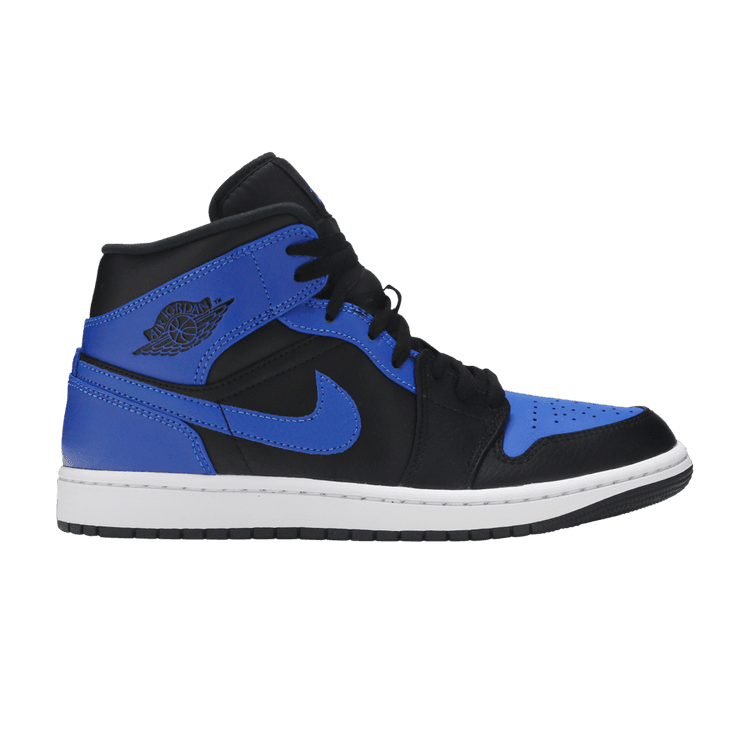 Jordan 1 Mid Hyper Royal Tumbled Leather