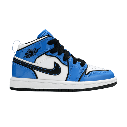 Jordan 1 Mid Signal Blue (PS)