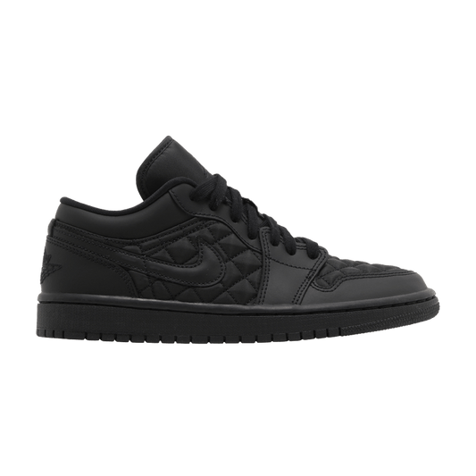 Jordan 1 Low Triple Black Quilted (Women's)