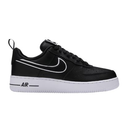 Nike Air Force 1 Low Black White Contrast Swoosh