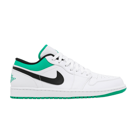 Jordan 1 Low White Lucky Green Black