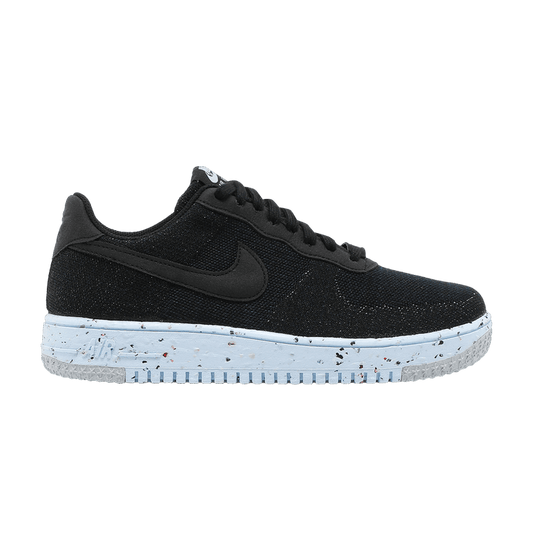 Nike Air Force 1 Low Crater Flyknit Black Chambray Blue