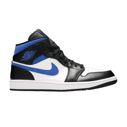Jordan 1 Mid White Black Racer Blue