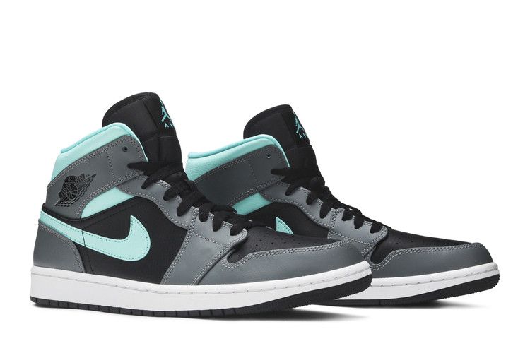 Jordan 1 Mid Grey Aqua