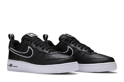 Nike Air Force 1 Low Black White Contrast Swoosh