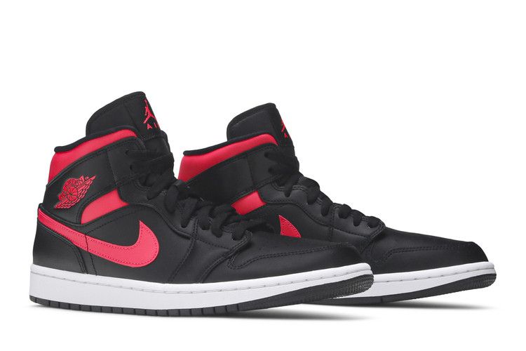 Jordan 1 Mid Black Siren Red (Women's)