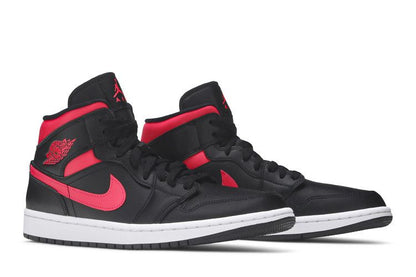 Jordan 1 Mid Black Siren Red (Women's)