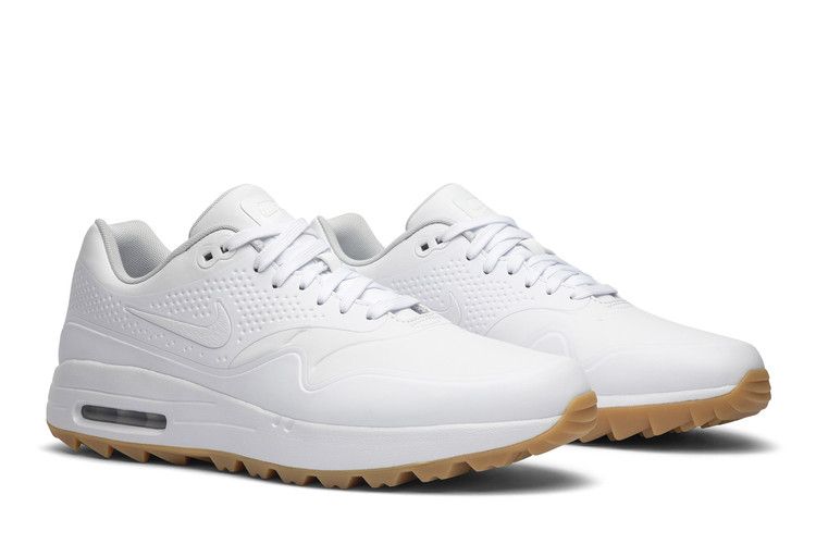 Nike Air Max 1 Golf White Gum Black Swoosh
