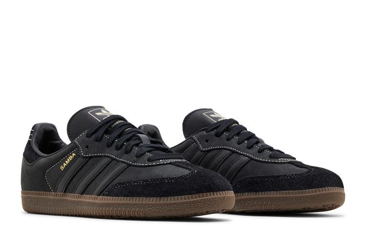 adidas Samba OG Core Black Crystal Sand (Women's)