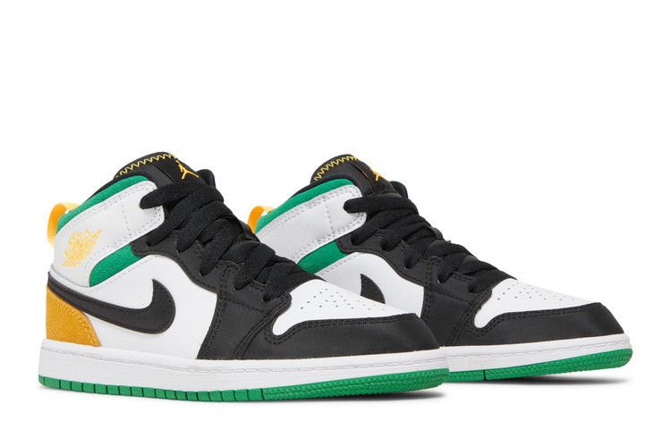 Jordan 1 Mid SE White Laser Orange Lucky Green (PS)