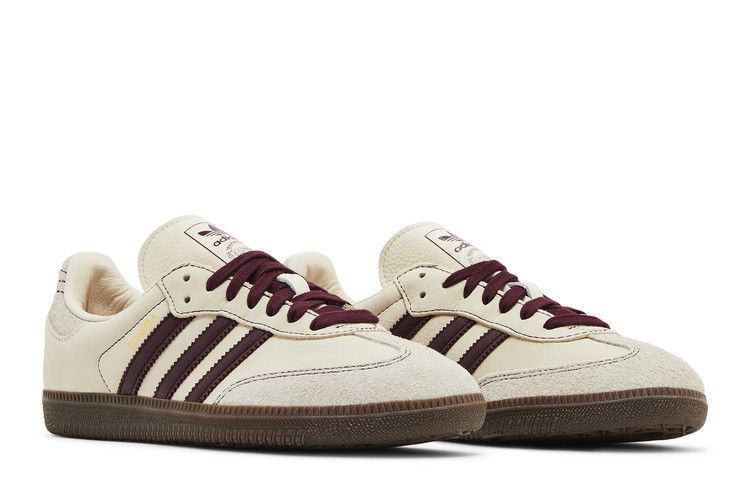 adidas Samba OG Wonder White Maroon (Women's)