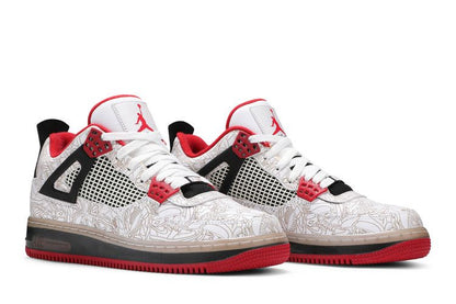 Jordan Fusion 4 White Laser