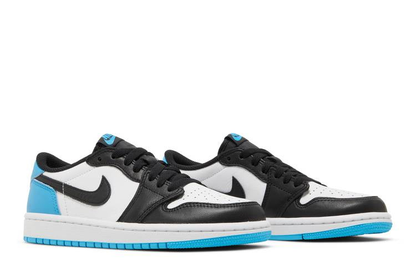 Jordan 1 Retro Low OG Black Dark Powder Blue (Women's)
