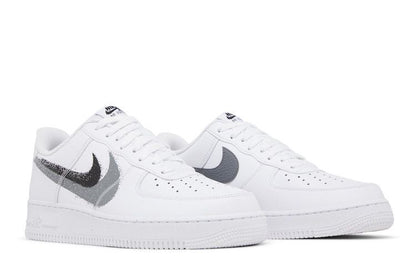 Nike Air Force 1 Low '07 Spray Paint Swoosh White Black Grey