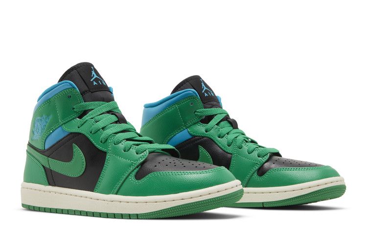 Jordan 1 Mid Lucky Green Aquatone (Women's)