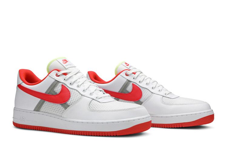 Nike Air Force 1 Low Transparent White Crimson