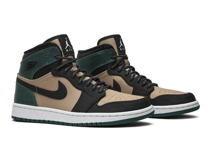 Jordan 1 Retro High Bio Beige Anthracite Mystic Green (Women's)