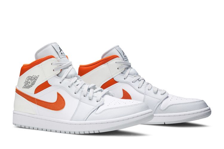 Jordan 1 Mid Starfish Pure Platinum