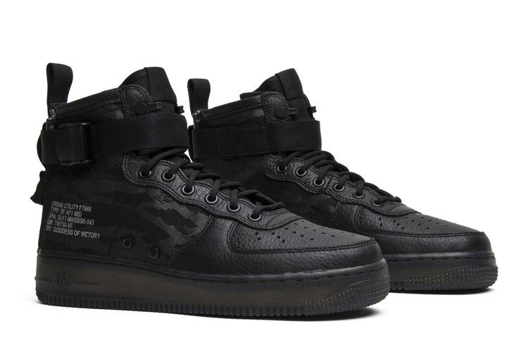 Nike SF Air Force 1 Mid Black Cargo Khaki