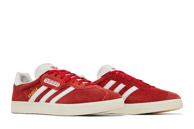 adidas Gazelle Super Red White Gold