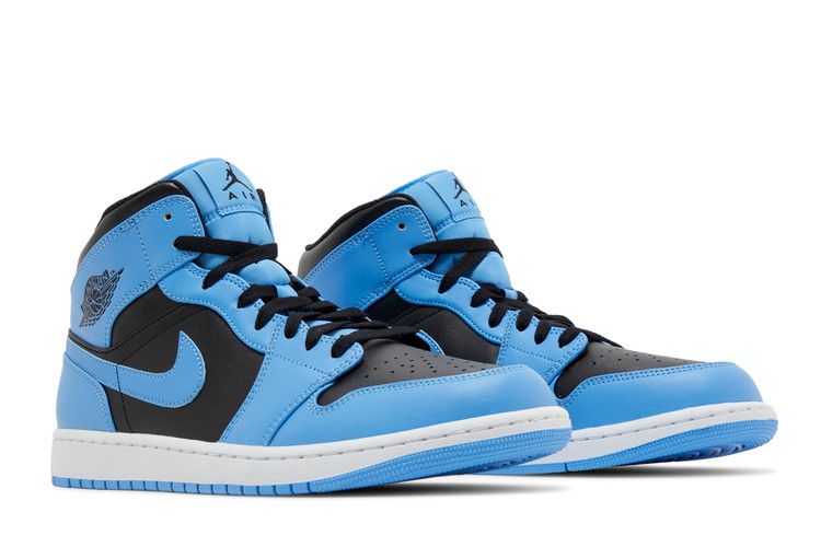 Jordan 1 Mid University Blue Black