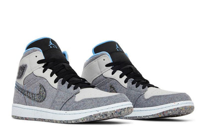 Jordan 1 Mid Crater Grey University Blue