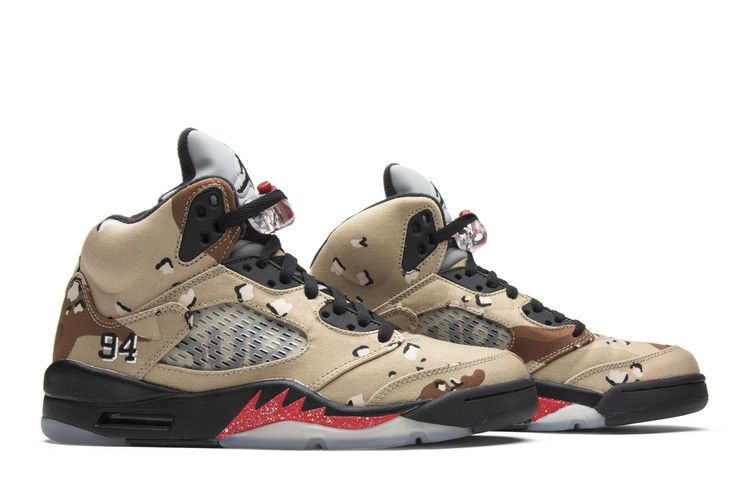 Jordan 5 Retro Supreme Desert Camo