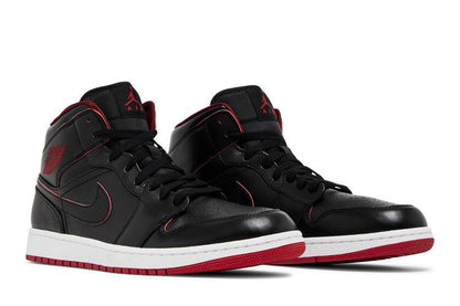 Jordan 1 Retro Mid Black Red White