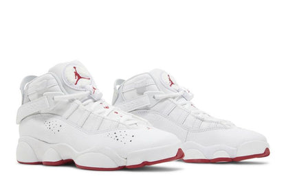 Jordan 6 Rings White Red Sole