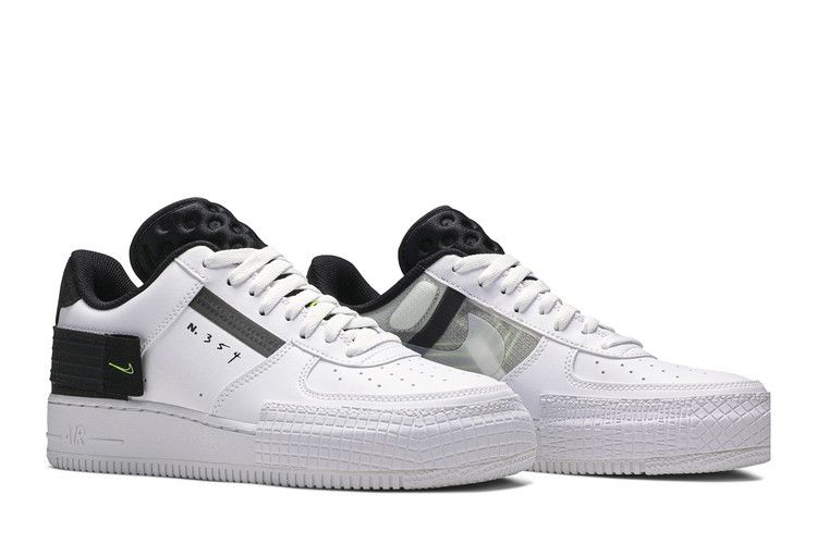 Nike Air Force 1 Type White Black Volt
