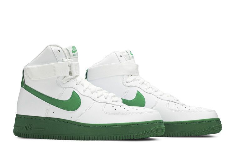 Nike Air Force 1 High White Green Midsole