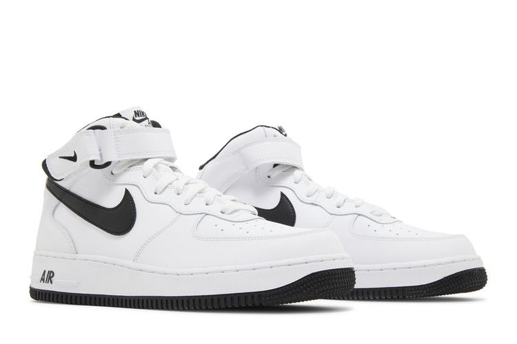 Nike Air Force 1 Mid White Black (2023)