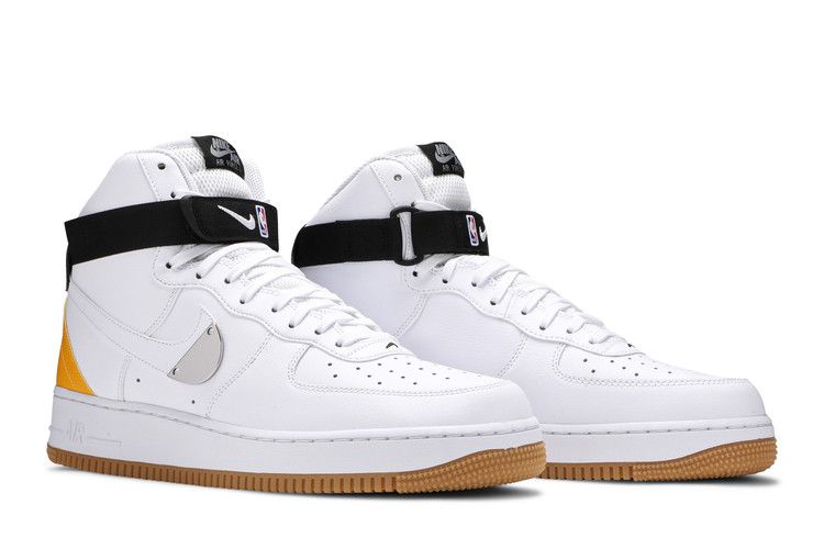 Nike Air Force 1 High NBA White University Gold